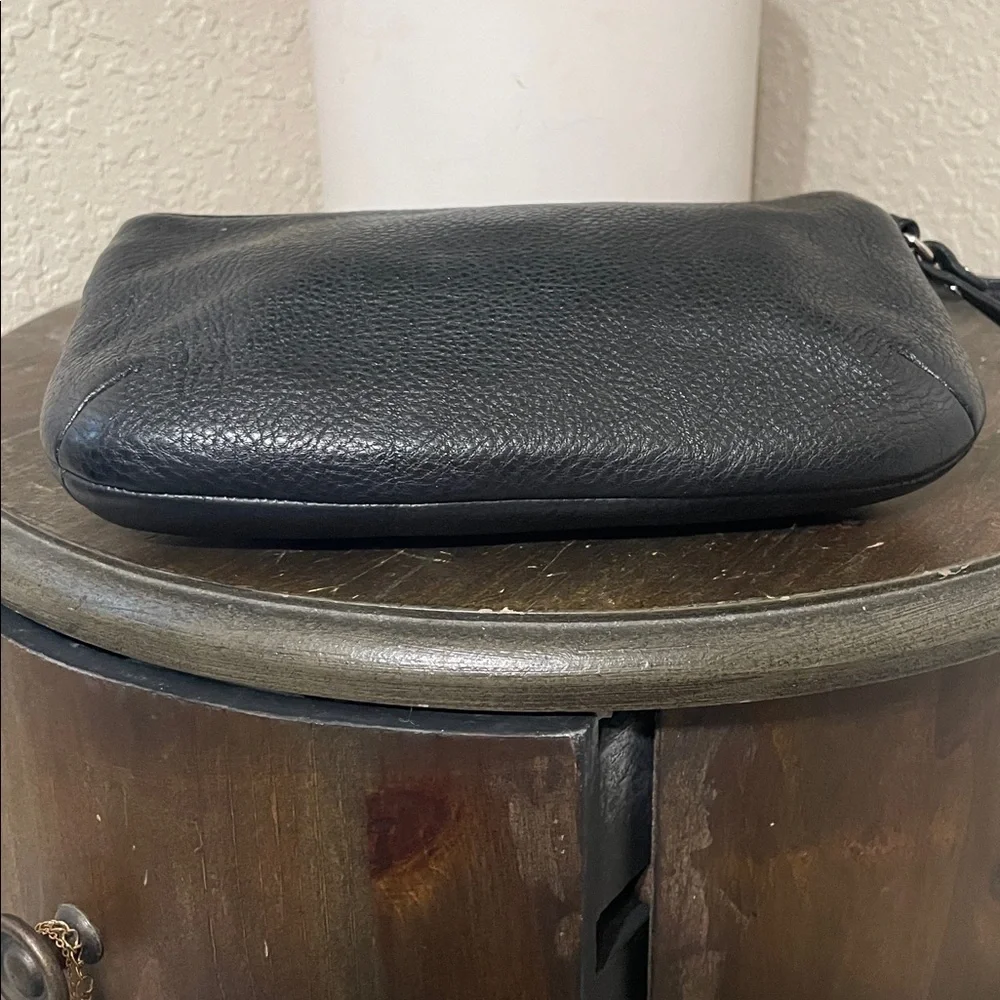 Coach Black Leather Wristlet